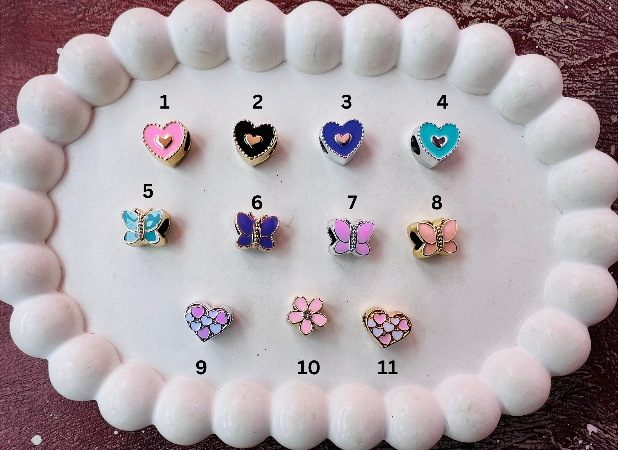 Enamel charms#64
