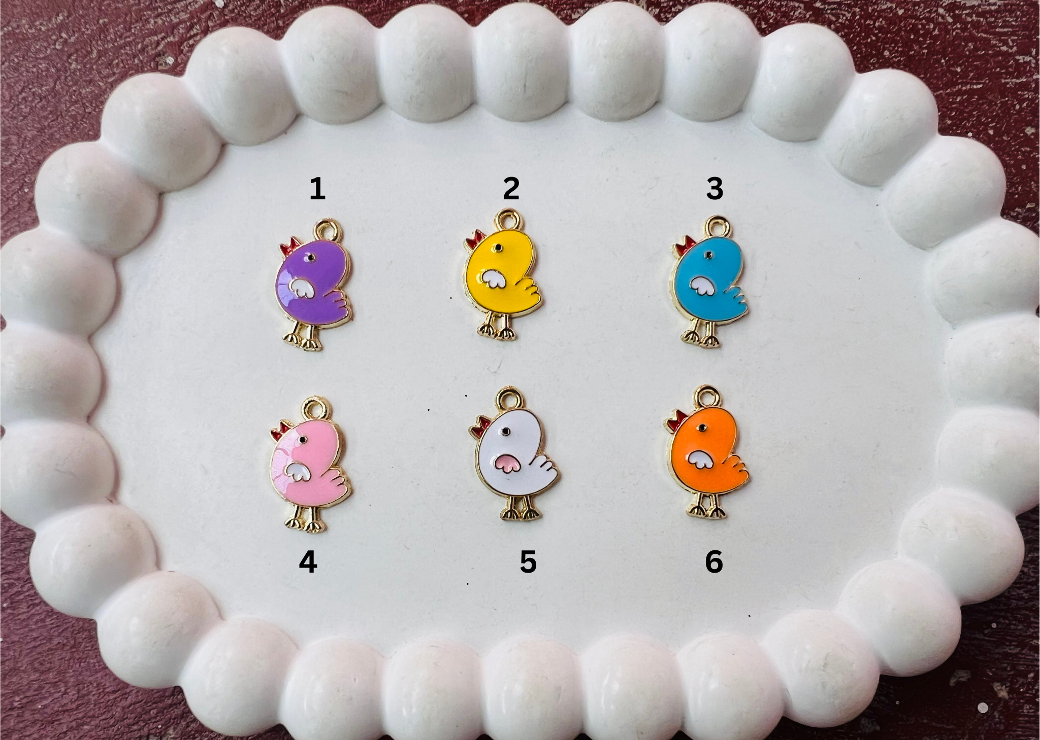 Enamel charms#65