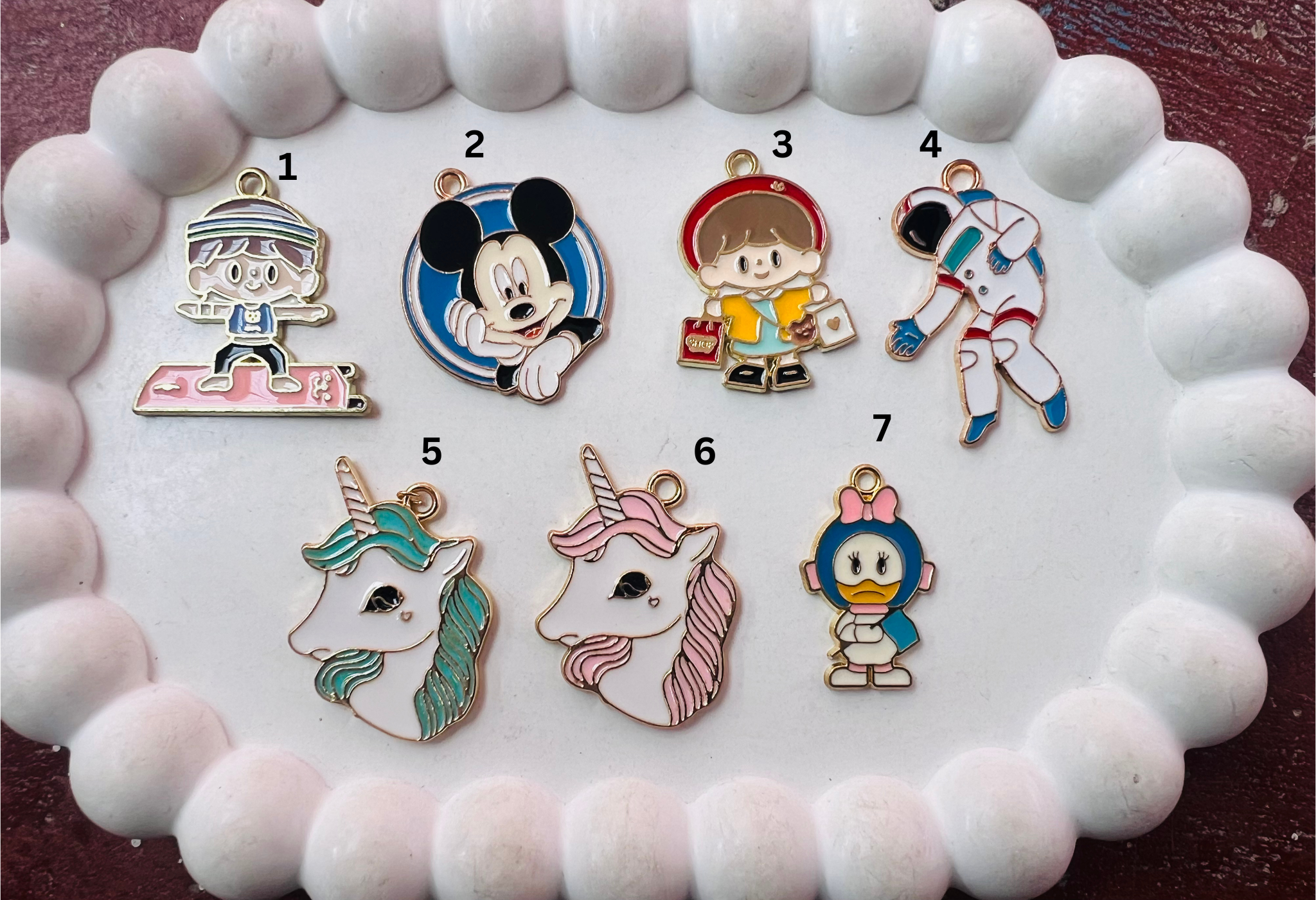 Enamel charms#87